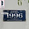 Tin Sign  Vintage Durable Metal Plaque Wall Decor Home Office Bar Man Cave City Birth Year License Plate Wall Art