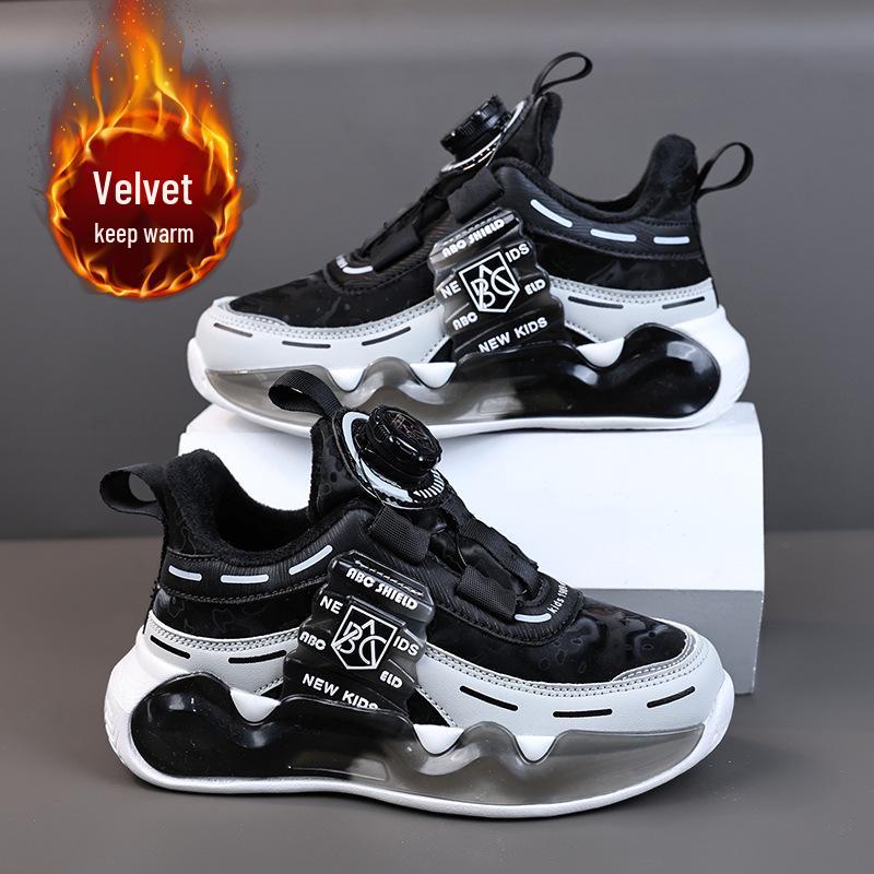 

Boys Red New Year Fleece-Lined Winter Sports Shoes 28