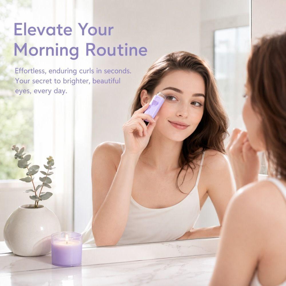Fast Heating Electric Lash Curler USB Charging Lash Curling Tool Home Beauty Routine