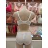 Barbara White Lace 3 4 Cup Mold Bra Hem Panty Set  Abr4449 Abp4449h 