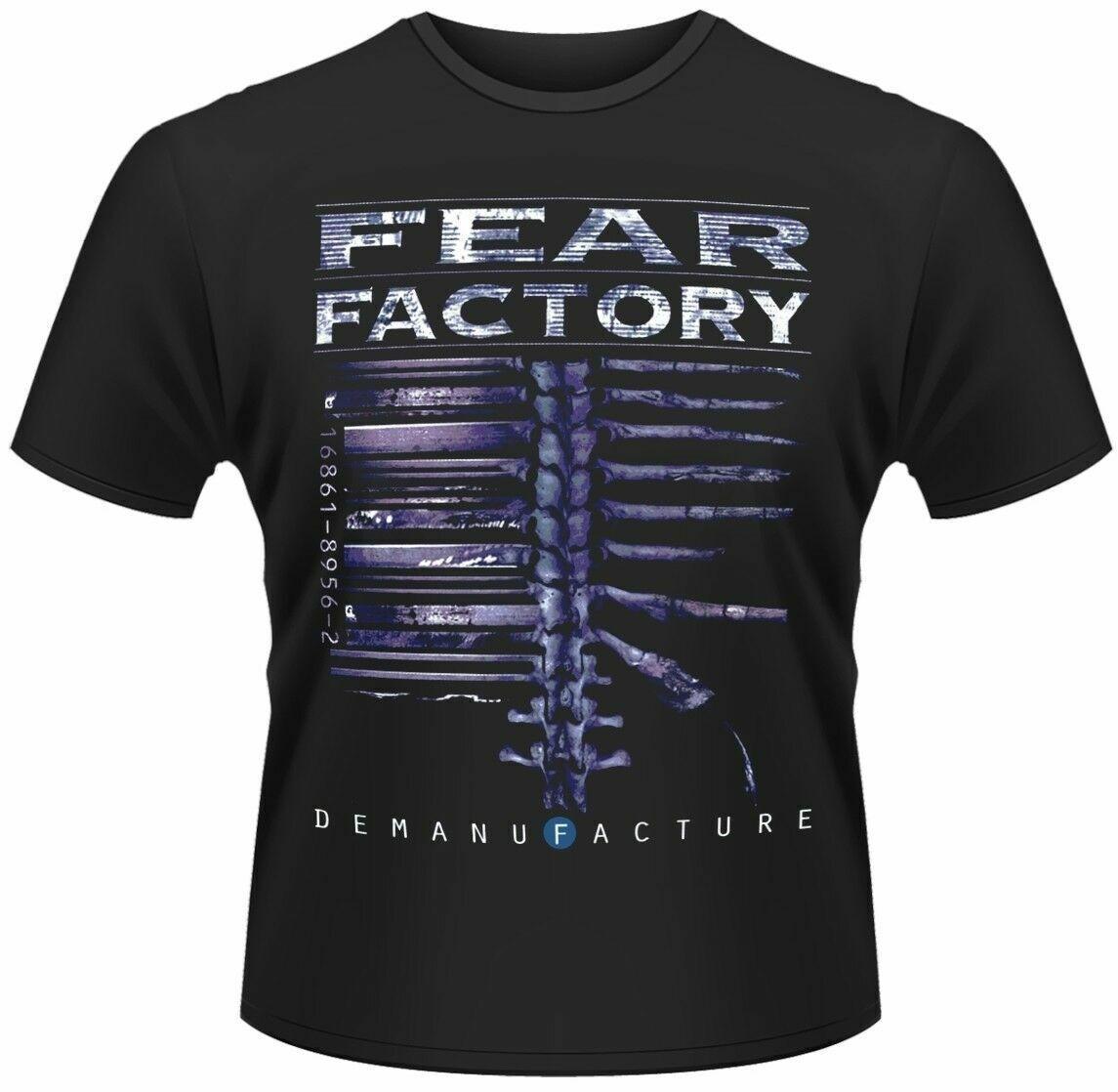 Official Fear Factory T Shirt Demanufacture Black Mens Classic Rock Metal Tee XXXXL