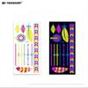 2024 Halloween Body Sticker Fluorescent Butterfly Rose Fake Tattoo Festival Masquerade Party Face Tattoo Sticker