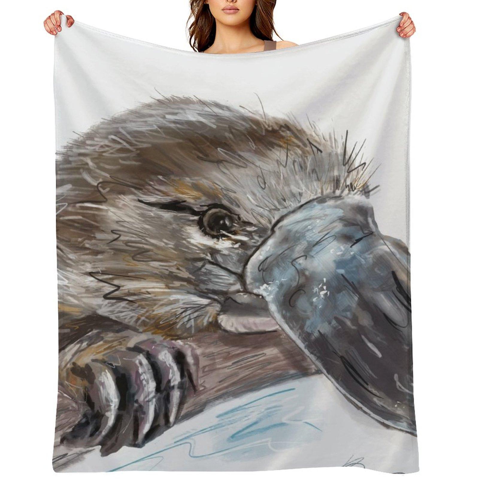 

Platypus Throw Blanket Luxury Personalized Gift Soft Beds Stuffeds Blankets 102x76cm(40x30in)