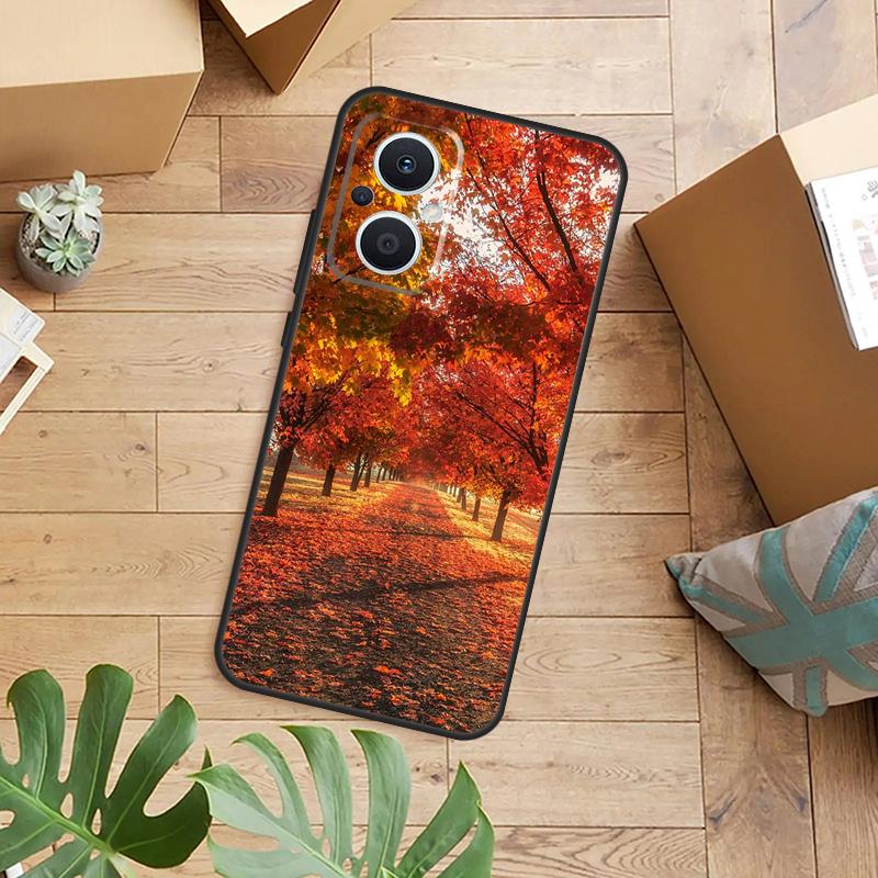 Autumn Leaves Phone Case For OPPO Reno 14 13 11 12 F 10 Pro 8T 7 8 Lite OPPO Find X8 X6 X5 X9 Pro Cover