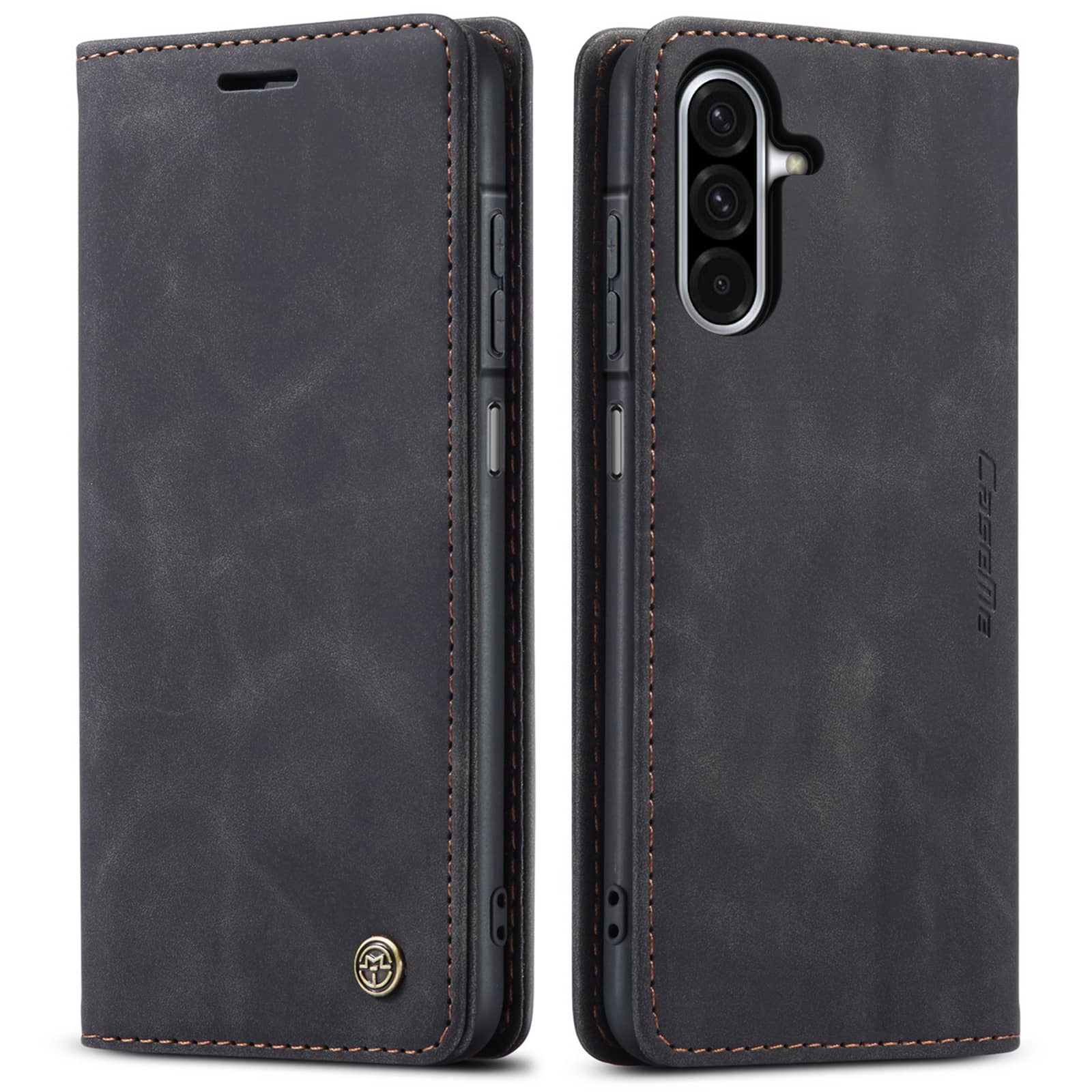 Flip Wallet Case for Samsung Galaxy A17, Leather Magnetic Folio Cover with Card Holder, Kickstand - TPU Shockproof Durable Case Galaxy A17