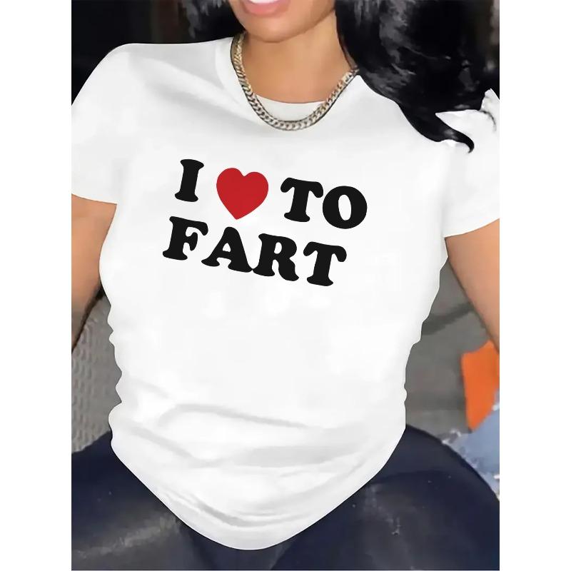 

Европейские размеры Футболка в Черно-Белом Цвете с Принтом I TO FART , Отлично Подходит для Расслабленной Домашней Одежды, Прочная, но Легкая S белый
