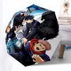 1 Stück Jujutsu Kaisen Anime-Charaktere Regenschirm Automatisches Öffnen/Schließen, Tragbares 3-fach Design, 8-Speichen Eisenrahmen Outdoor-Regenschirm, Perfektes Geschenk für F