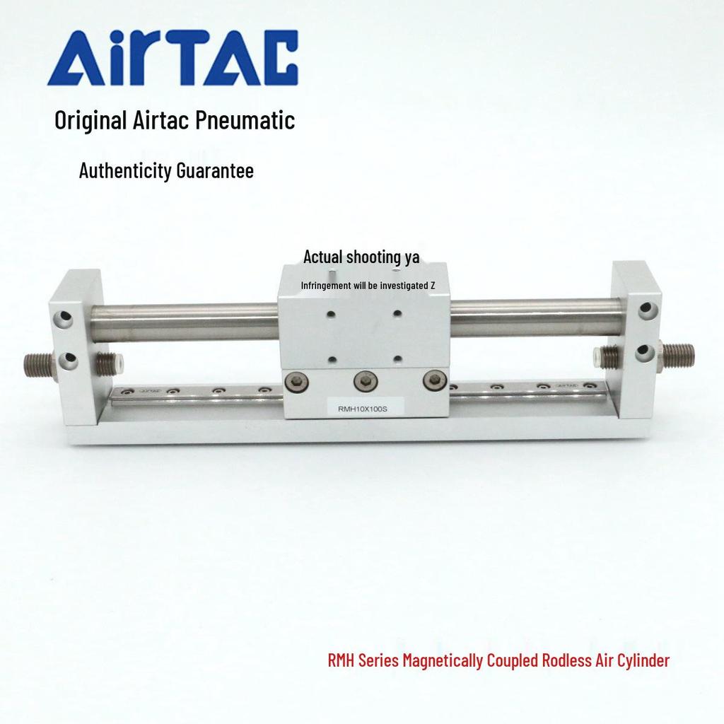 Genuine Airtac RMH Series Magnetically Coupled Rodless Cylinder (RMH10X50S, RMH10X100S, RMH10X150S)