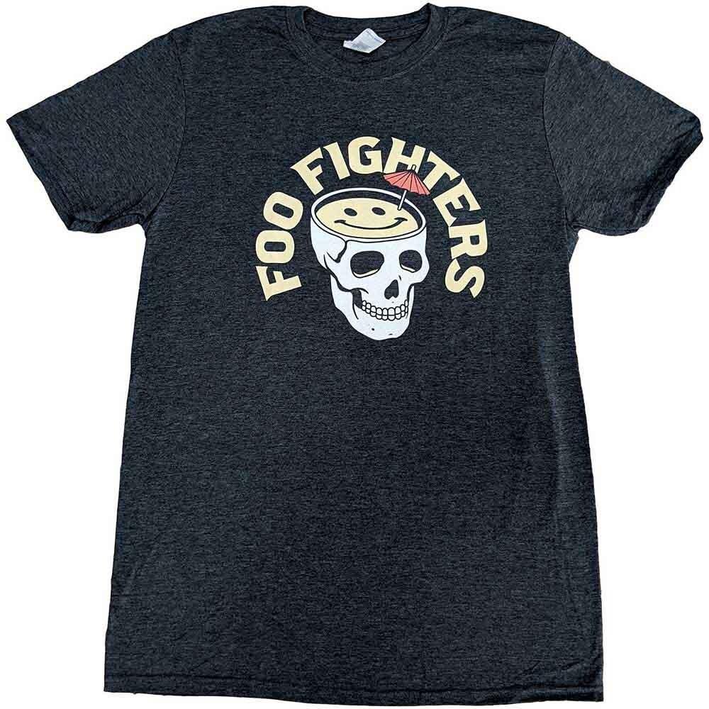 Foo Fighters Cocktail Skull T-shirt - Licensed - Brand New - Band Tees S разноцветный