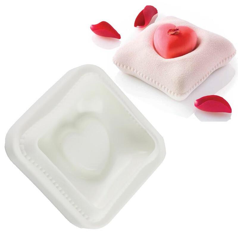 8-Cavity Heart Silicone Mousse Cake Mold