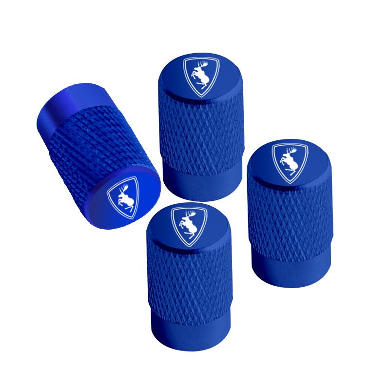 4pcs For Volvo Elk Prancing Moose Logo Ocean V40 V60 XC40 XC90 XC60 S40 Aluminum Car Wheel Tire Valve Cap Covers Tyre Rim Stem