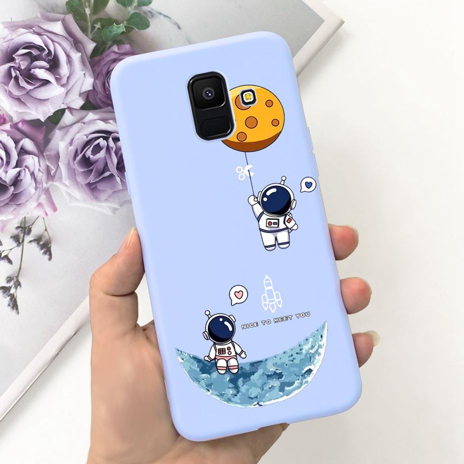 For Samsung Galaxy A6 Plus 2018 Case SM-A605F Cute Dinosaur Cartoon Cover Soft TPU Phone Case For Samsung A6 2018 A600F A6+ Bags