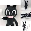 Adorable And Spooky Siren Head Horror Black Bunny Plush Stuffed Doll For Kids