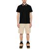 Burberry Polo de algodón con franja de icono 80840171