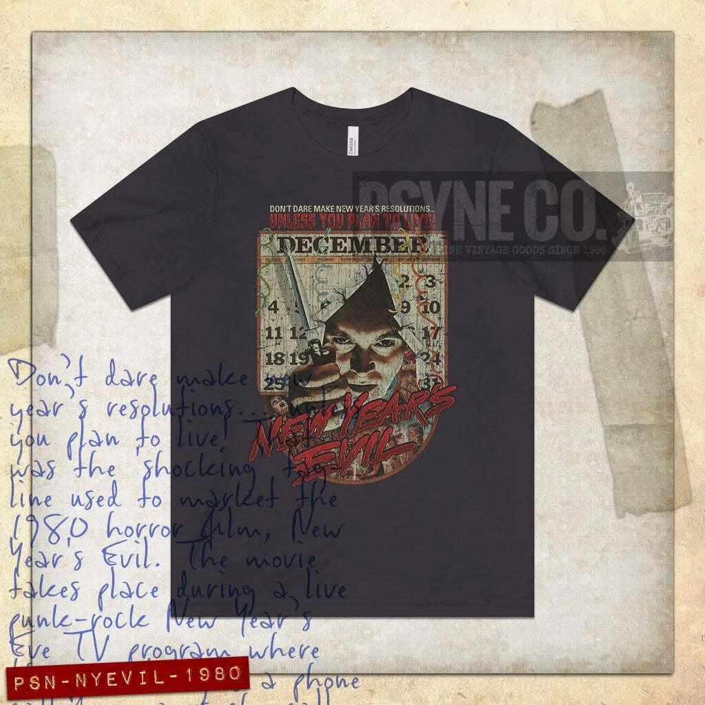

New Year s Evil 1980 Vintage Men s T shirt S