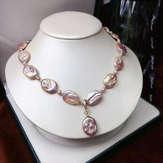 Elegant Multi-purpose Baroque Pearl Necklace with Original Color Pearls and Versatile Clasp