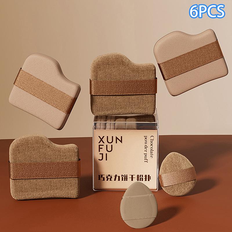 

Набор 6 шт. Пуховка для пудры Влажная и сухая Двойного назначения Инструменты для красоты Мини-пуховка для большого пальца Не впитывает тональный крем Консилер Румяна Детали коричневый