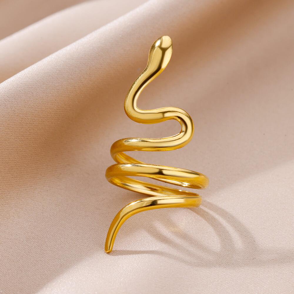 Stainless Steel Rings for Women Gold Plated Adjustable Couple Ring New In Accessories Aesthetic Waterproof Zircon Anillos Mujer