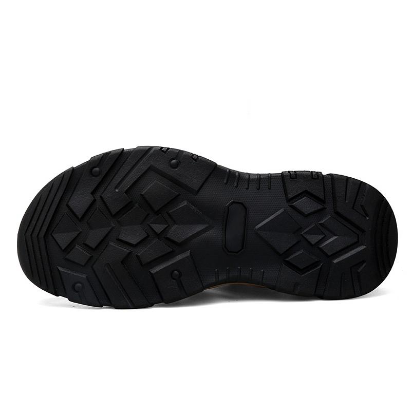 Men's Genuine Leather Sandals Brand Beach Sandal Summer Male Outdoor Casual Lightweight Sandal Fashion Sneakers Large Size 38-46