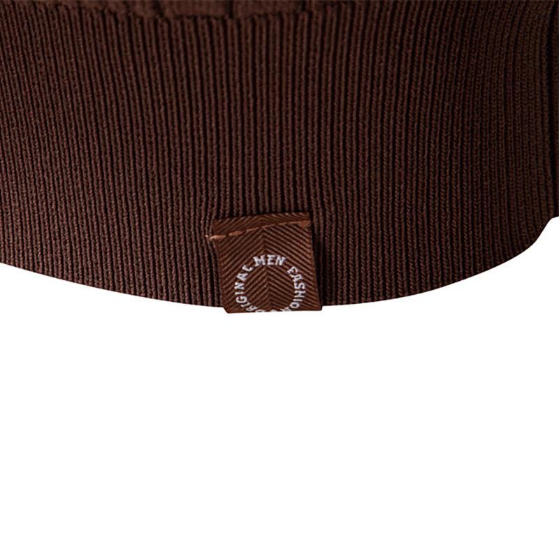 Gant 2025 Autumn and Winter Embroidery New European Size Lapel Men's Sweater Polo Half Zipper High-quality Knitted Sweater Men's Clothing