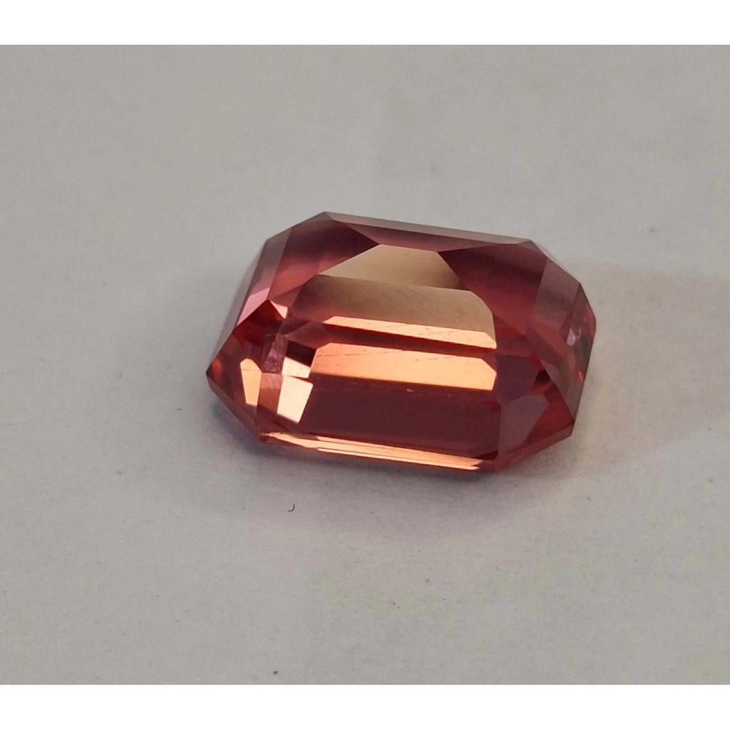 Stunning Padparadscha Sapphire Natural Emerald Cut 11-13 Ct Loose Gemstone