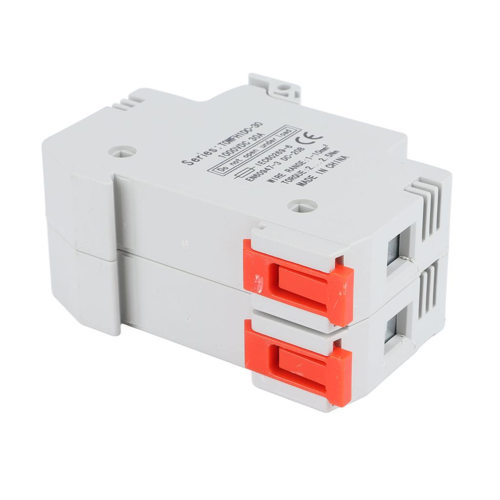 1000VDC DC-Leistungsschalter mit 2 Sicherungen Effektiver Schutz Leistungsschalter-Sicherungsset für Elektrogeräte 15A