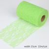 22Meter Organza Tulle Roll Spool Net Lace Fabric For Wedding Tutu Skirt Chair Sash Bow Table Runner 15cm