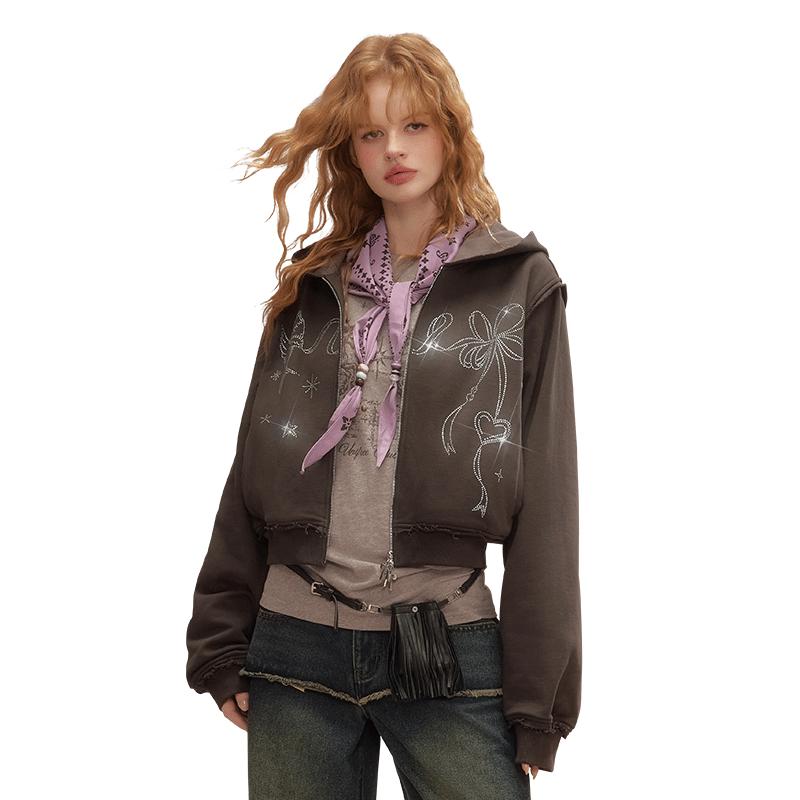 

UNIFREE Women s Retro Slim-Fit Hooded Sweatshirt S