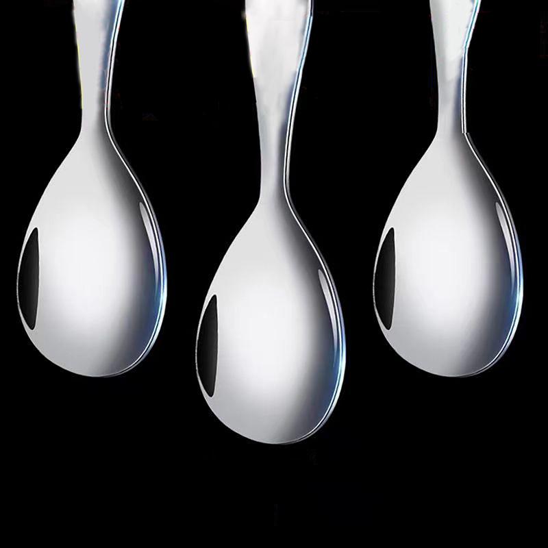 Stainless Steel Rice Spoon Long Handle Thicken Cooker Scoop Multi-Purpose Tableware Buffet Serving Spoons Kitchen Tableware