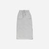 Solteuaenchokollis Sac Sweat Long Skirt Light Grey 4W232Y004