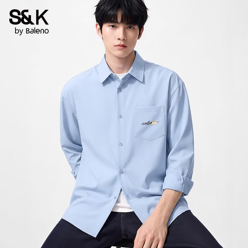 Baleno S&K Series Men's Long Sleeve Casual Shirt