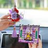 Lu Yi Handmade Eternal Flower Fortune and Prosperity Car Hanging Pendant - Chinese Style New Year Blooming Rose Gourd Decor.