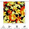 Autumn Leaves Pumpkins Shower Curtain Bath Decor with Eye-Catching Design in Red, Orange, Yellow Green Colors for Bathroom Home