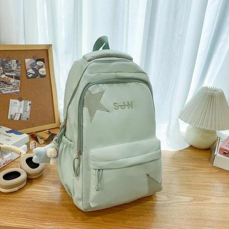New Japanese Ins Campus Small Fresh Fashion Joker Bag Large Capacity Junior High School Students Backpack.