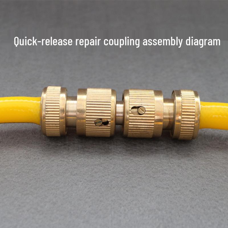Garden Hose Quick Connect & Repair Joint, 3/4-Inch & 1-Inch, 4-Point & 6-Point Extension.
