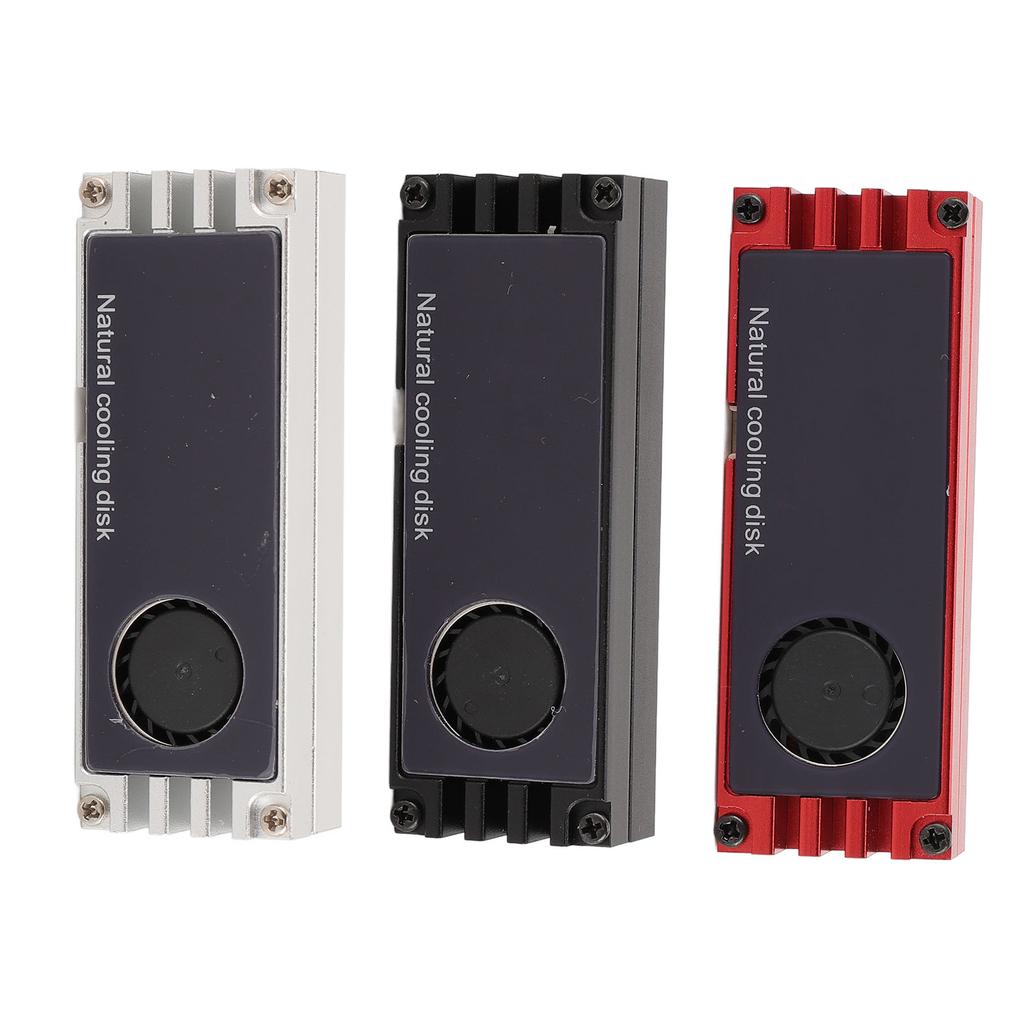 NVMe M.2 Heatsink Temperature Display Aluminum High Performance SSD Cooler with Dual Thermal Silicon