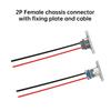 2Pin USB Jack Charging Data Port Type-C Waterproof Charging Port 2P Strip Line Of Solder Joint Female Connector Jack