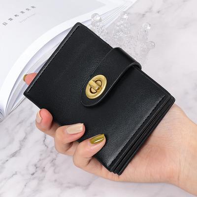 Small Wallet Female Short New Solid Color Simple Thin High-end Student Ins Multi-card Position Thin Wallet Female