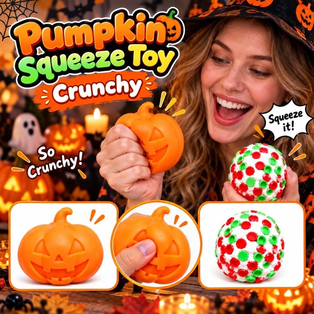 Anxiety Relief Pumpkin Squeeze Toy Crunchy Handmade Ball Office Desk Toy