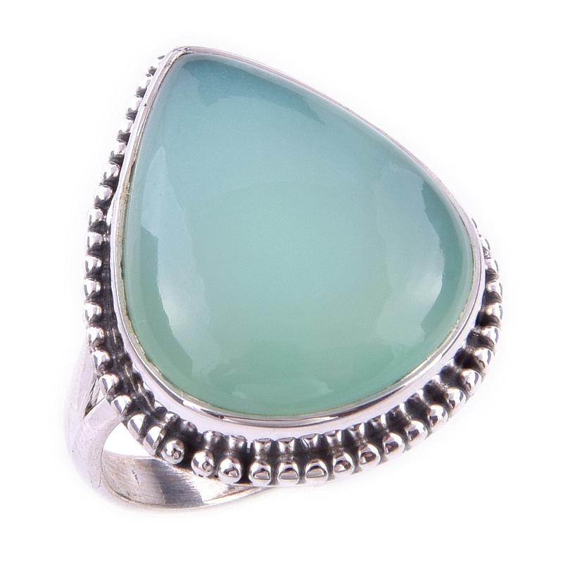 Natural Chrysoprase Gemstone Handmade 925 Solid Sterling Silver Ring Size 8 g9I34