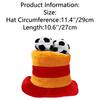 Energetic Carnival Cylindrical Green Soccer Hat Mardi Gras Jester Hat Cool Fan Cheer Prop Party Dress Ball Celebration Accessory