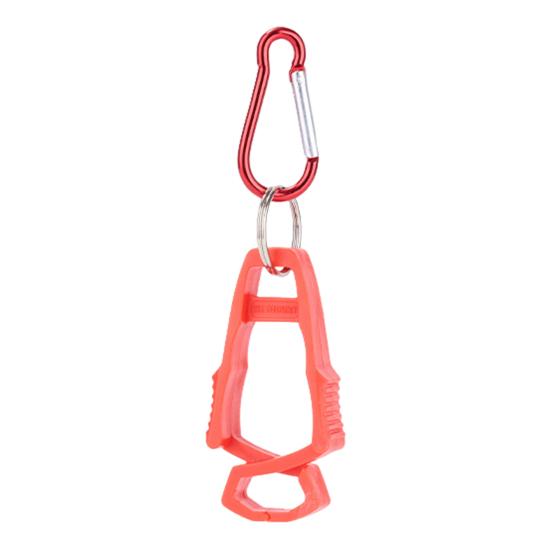 

Зажим для перчаток на открытом воздухе с карабином, прочный, без помощи рук, многофункциональный, для кемпинга, пешего туризма, вешалка для рабочих перчаток, держатель, зажим для ремня красный