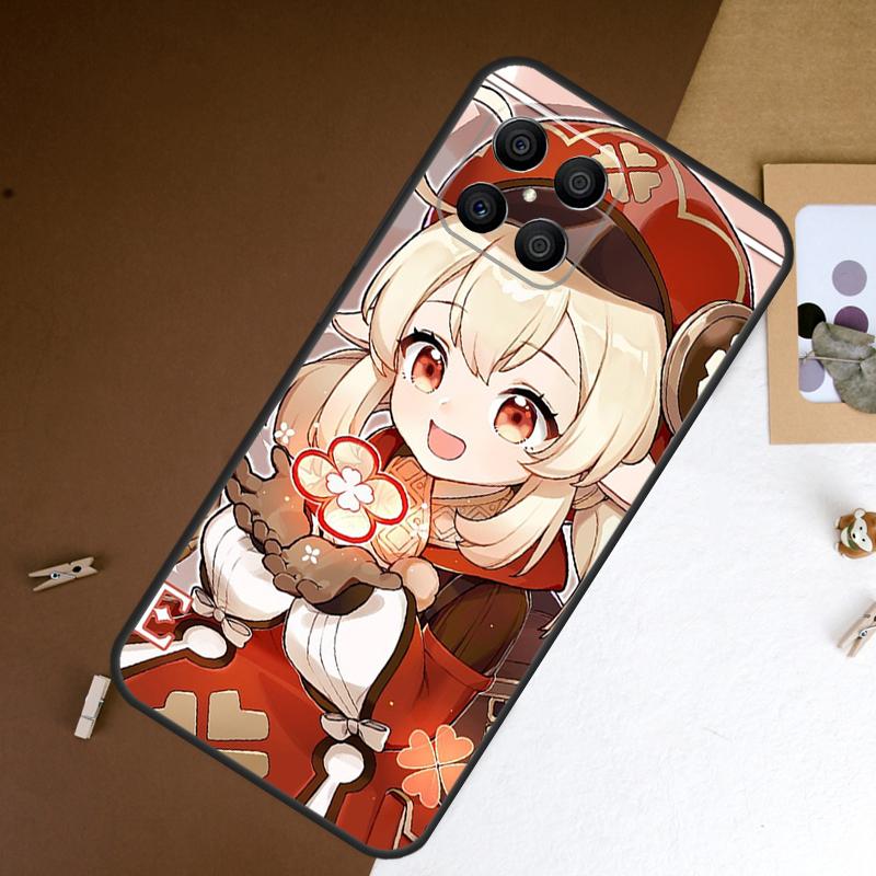 Qiqi Klee Genshin Impact Hoesje Voor Honor 200 Pro 400 50 70 90 X9a X9b X9c X9d X8b X8c Win Magic 7 Lite 5 6 8 Pro Cover