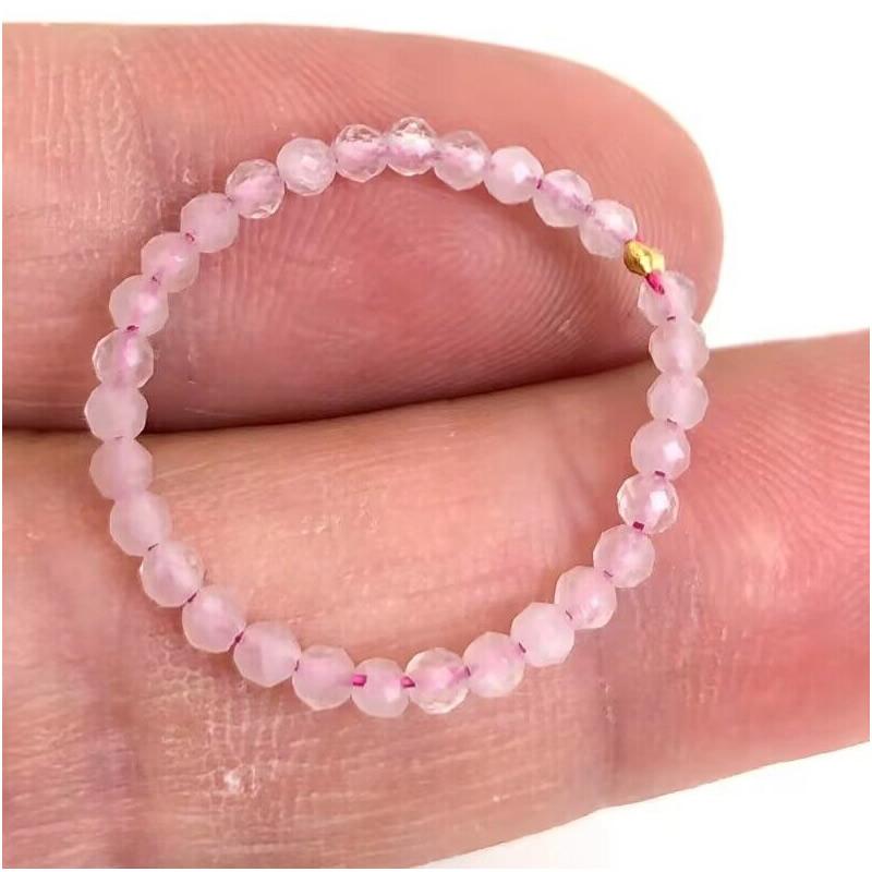 Anello con Pietra Naturale Agata cristallo quarzo zircone 2mm Multisfaccettato Gioielli regali adatti per uomo e donna