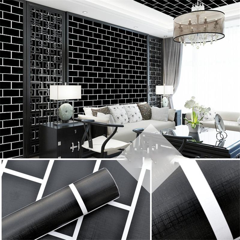 3D Geometry Waterproof Self Adhesive Wallpaper Furniture Renovation Decorative Sticker DIY Decorative Film