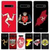 Isle of Man Coat of Arms For Samsung Galaxy Note 20 Ultra 20 10 Pro 9 8 Phone Case S10E S10 Plus S9 S8 + S7 Edge M21 M32 Cover
