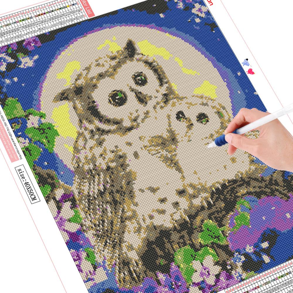 5D DIY Diamond Embroidery Full Set Owl Beaded Painting Diamond Mosaic Animals Painting