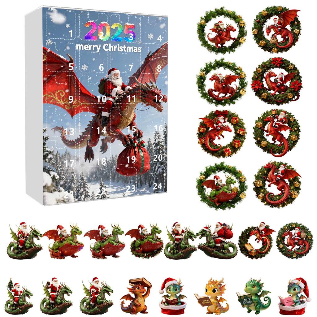2D Advent Calendar 24 Days Countdown Calendar With Musical Character Collectibles, Advent Calendar