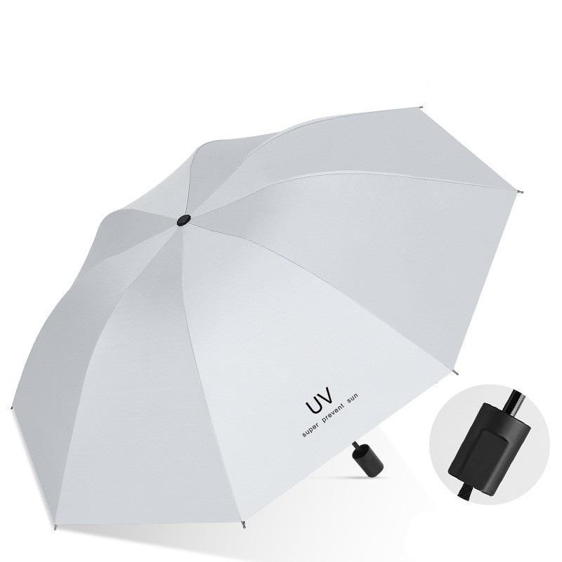 Double keel reinforced folding umbrella sun protection weather and rain dual-purpose business men's automatic umbrella custom logo advertising