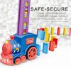 Children Electric Laying Domino Train Automatic Card Casting Brick Block Set Creative Parent-Child Interactive Education Diy Toy